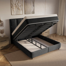 Dreamhouse Neroli Boxspring met Opbergruimte - 160x200 - Zwart
