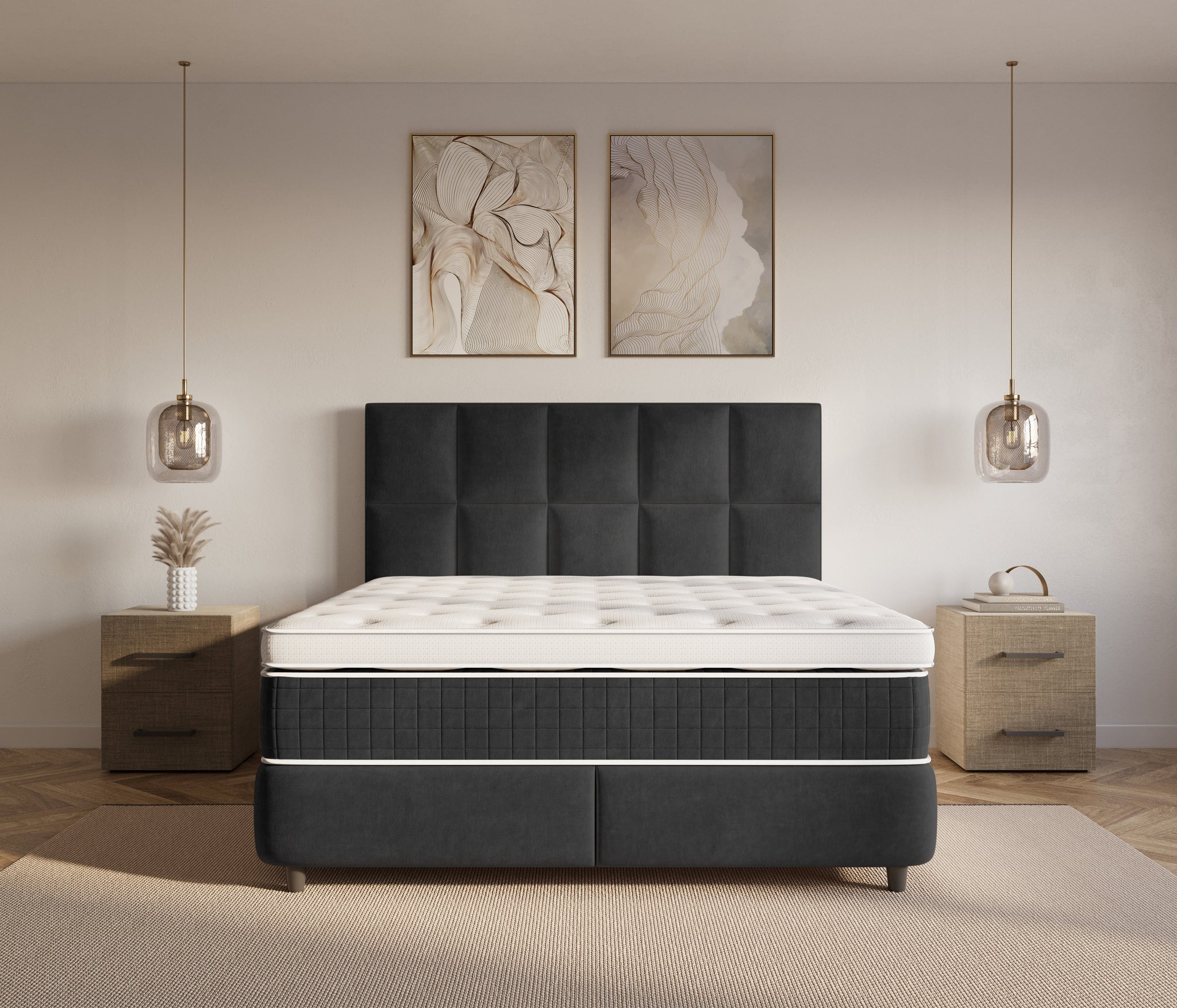 Dreamhouse Neroli Boxspring met Opbergruimte - 180x200 - Zwart