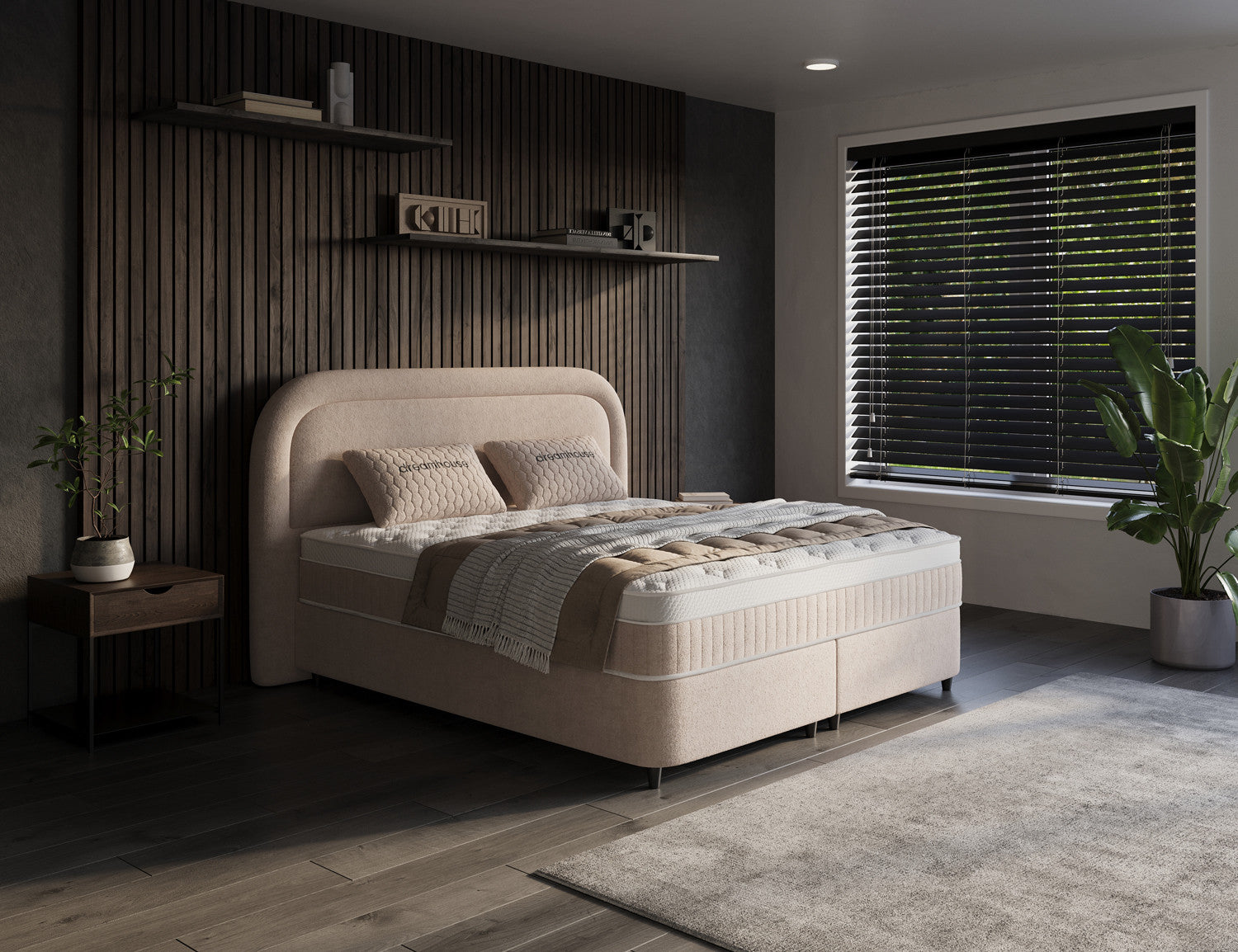 DH Opbergboxspring Essence 160x200 Beige