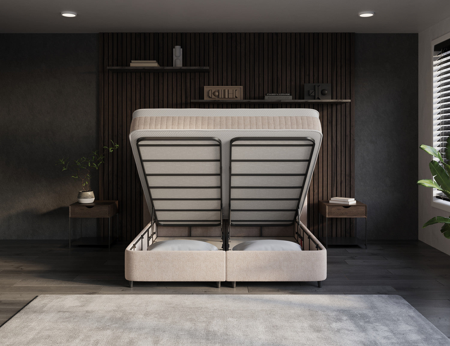 DH Opbergboxspring Essence 180x200 Beige