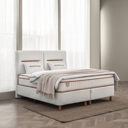 DH Opbergboxspring Oakline 140 x 200 cm beige