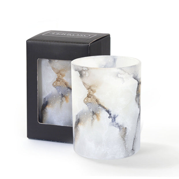 Terroso® Geurkaars IJs Marmer - Glas