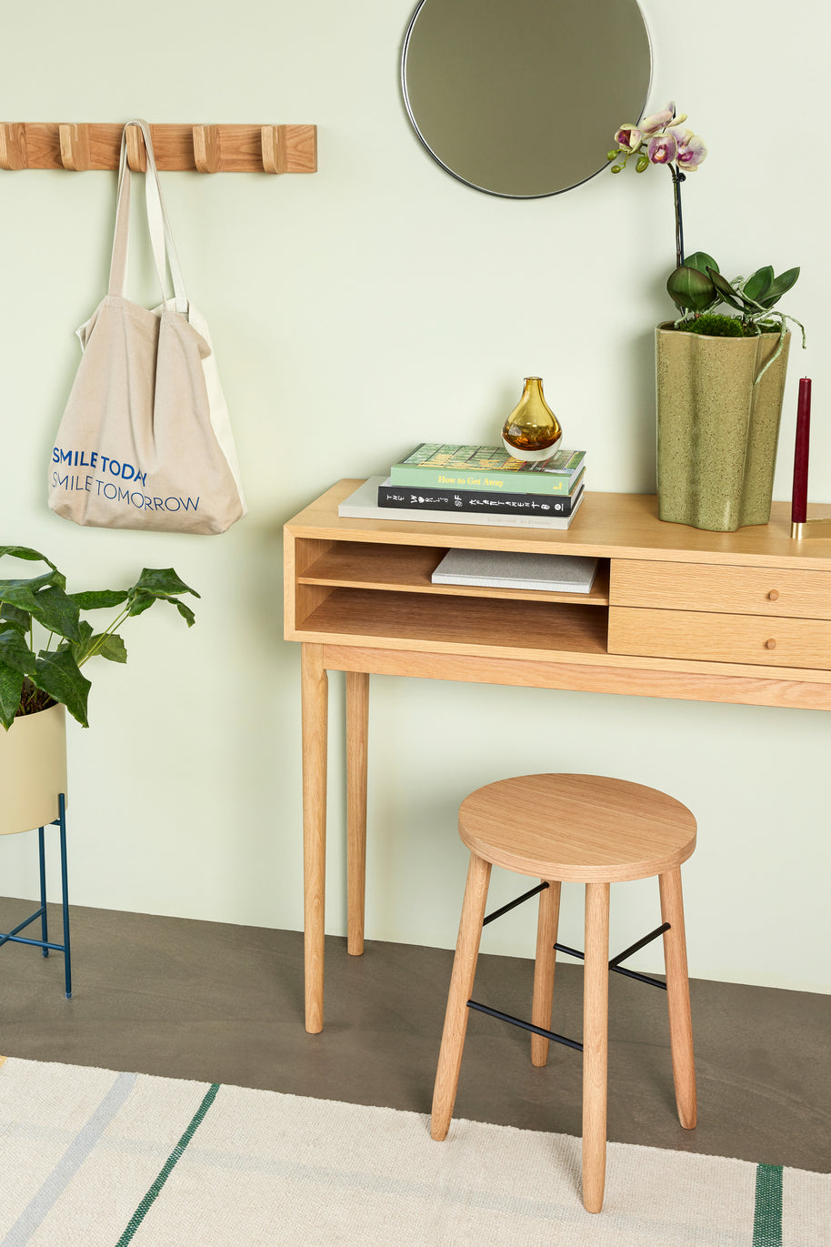 Nomad kapstok 8 haken groot naturel