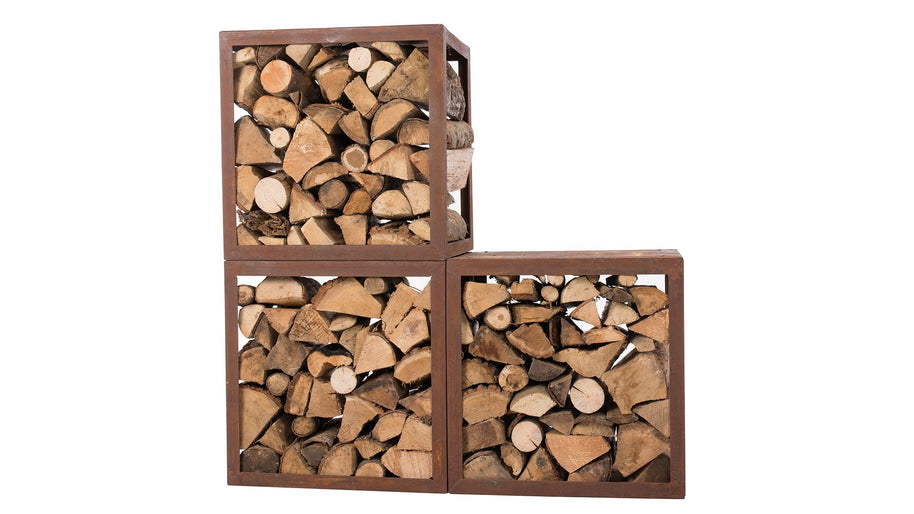 Hodr Handgemaakt Houtopslagbox 50 cm Roest