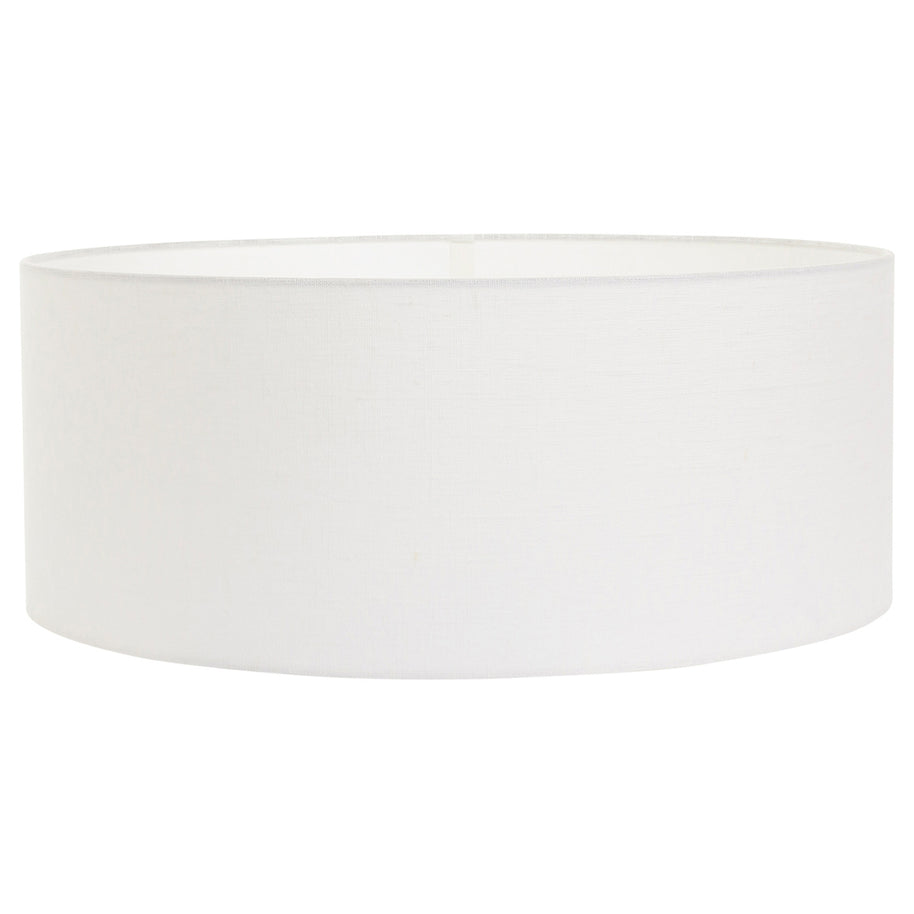 Hanglamp Sparkled Light 9889ST staal met grof wit linnen kap