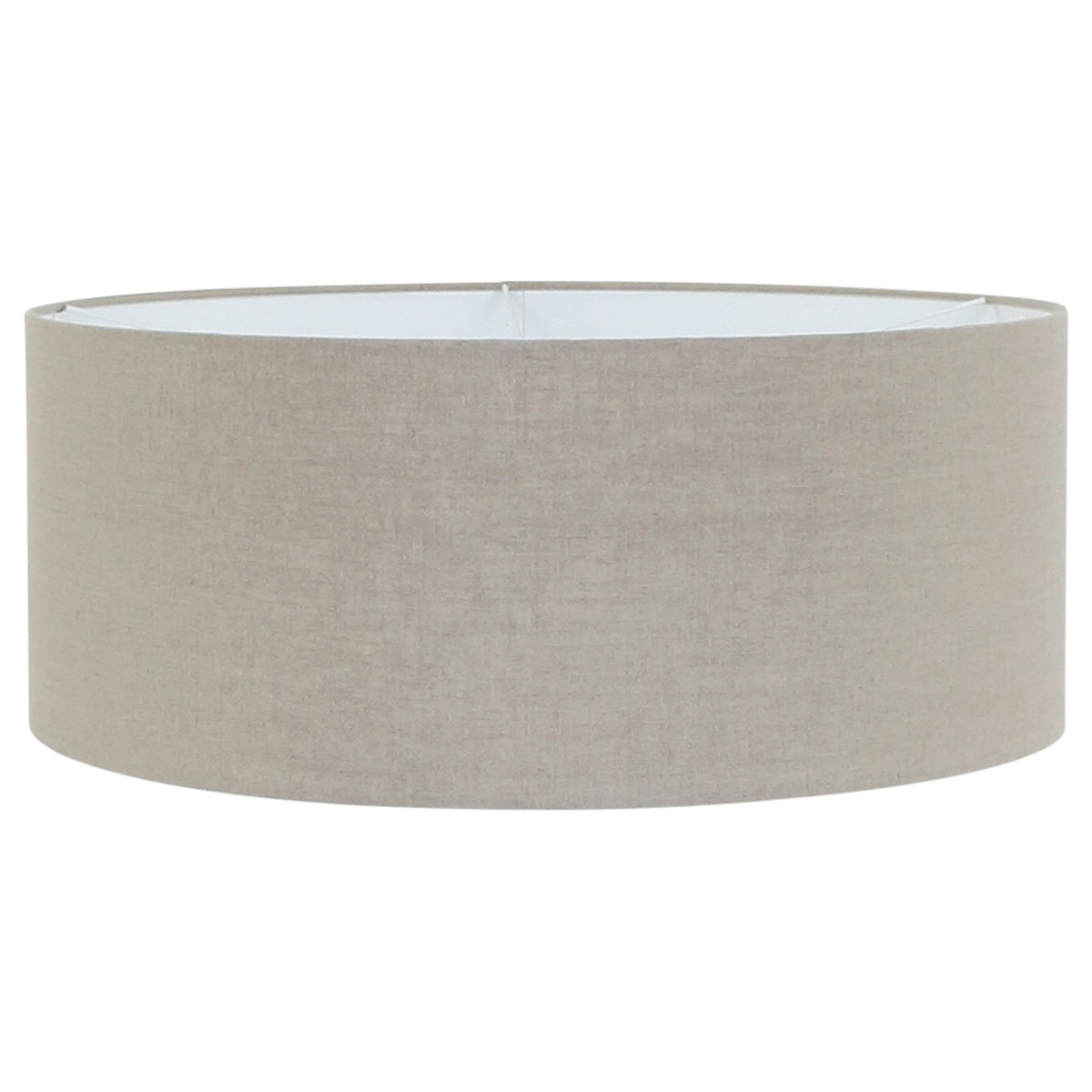 Hanglamp Sparkled Light 9890ST staal met kap van grof grijs linnen