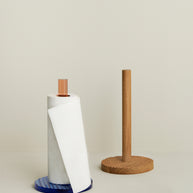 Kiosk keukenrolhouder blauw/roze