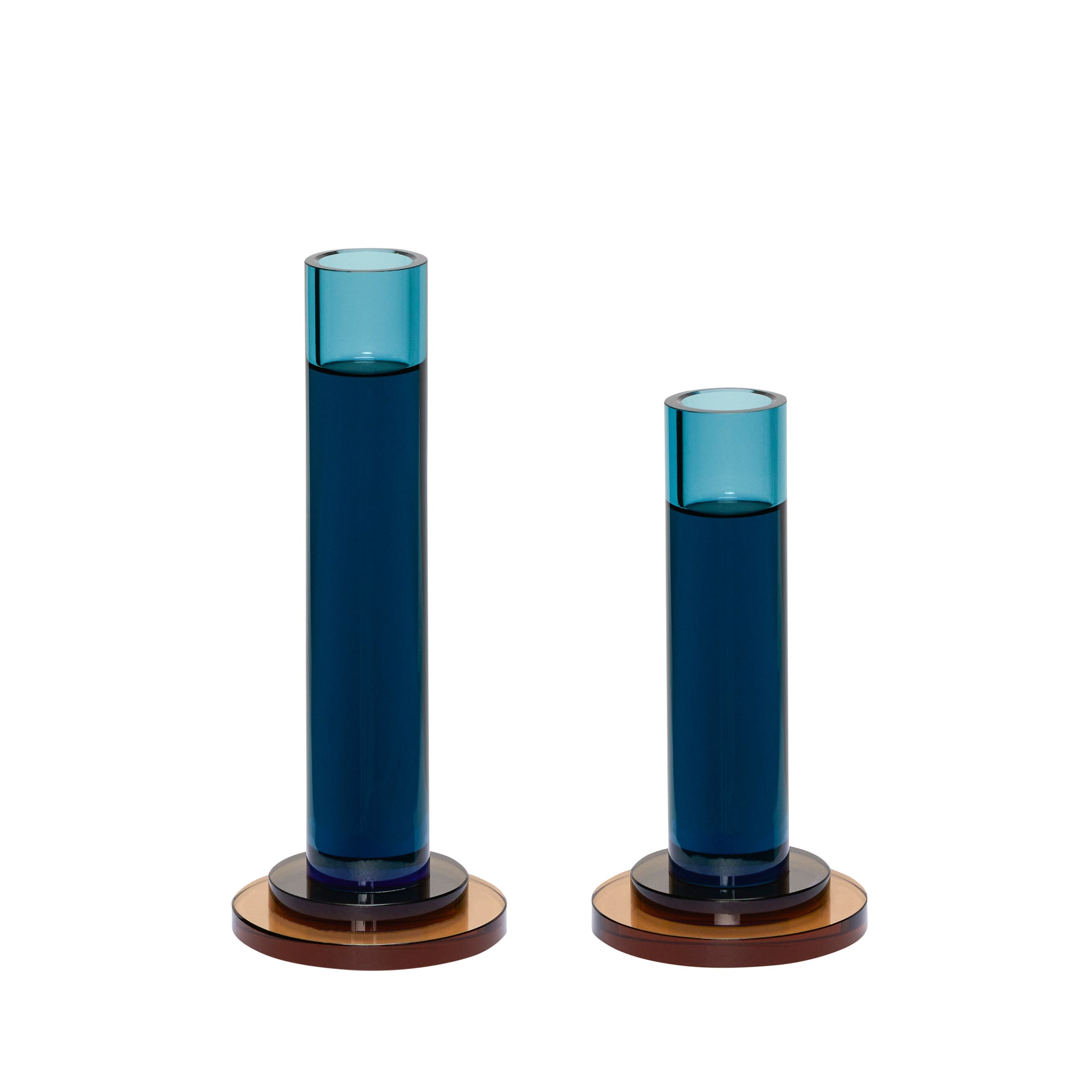 Comet kandelaars blauw (set van 2)