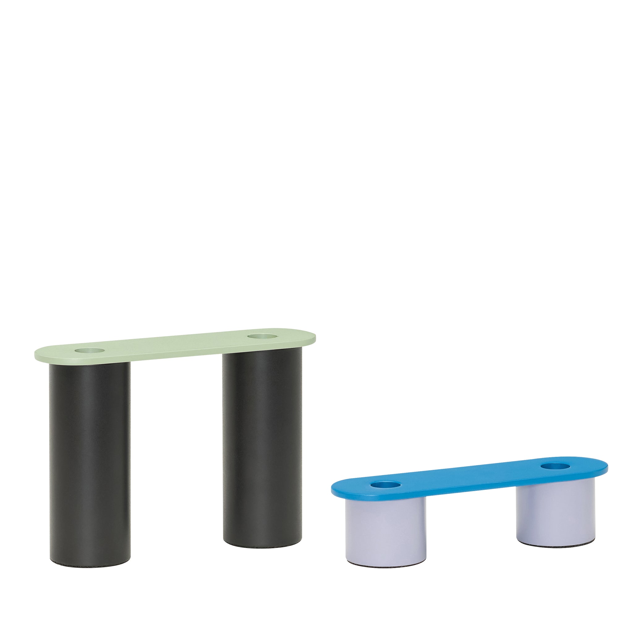 Modu kandelaars meerkleurig (set van 2)