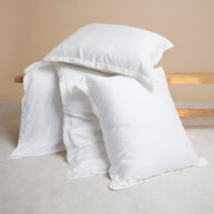 Coco & Cici - Bamboe Dekbedovertrek 140 x 200 cm - 1-persoons beddengoed - Wit - 1 kussensloop (60 x 70 cm) - 100% eco-bamboe