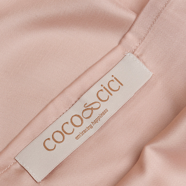 Coco & Cici - Eco Bamboe Kussensloop Poederperzik - 1 kussensloop 50x90