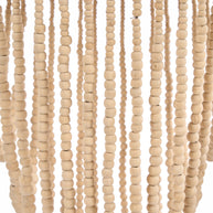 De kroonluchter van houten kralen - Naturel - L
