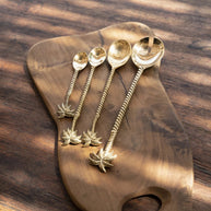De lange palmboomlepel - goud