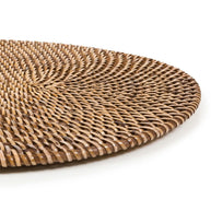 De koloniale ovale placemat - naturel bruin