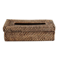 De klassieke rotan tissuedoos - naturel bruin