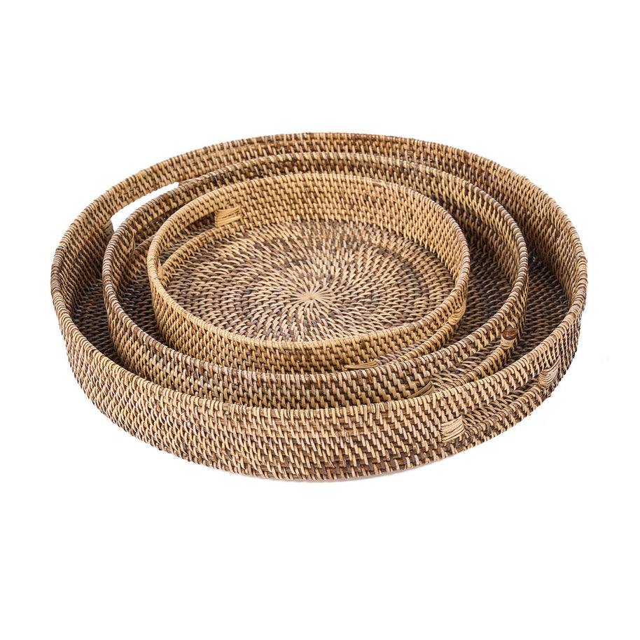 De Carry-All-dienbladen - natuurlijk bruin - L