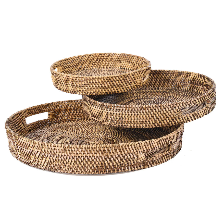 De Carry-All-dienbladen - natuurlijk bruin - L
