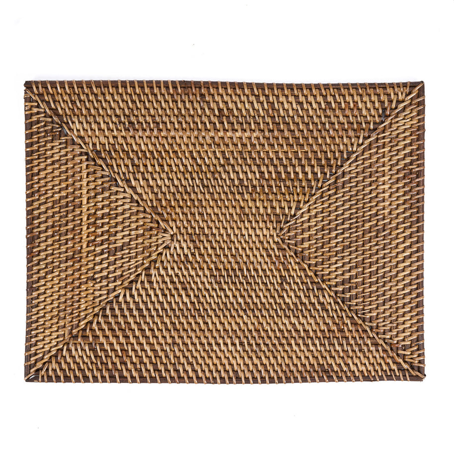 De koloniale rechthoekige placemat - naturel bruin