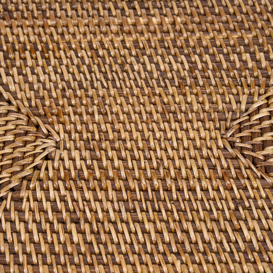 De koloniale rechthoekige placemat - naturel bruin