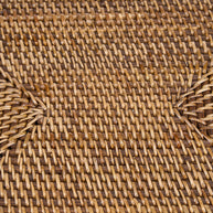 De koloniale rechthoekige placemat - naturel bruin