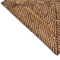 De koloniale rechthoekige placemat - naturel bruin