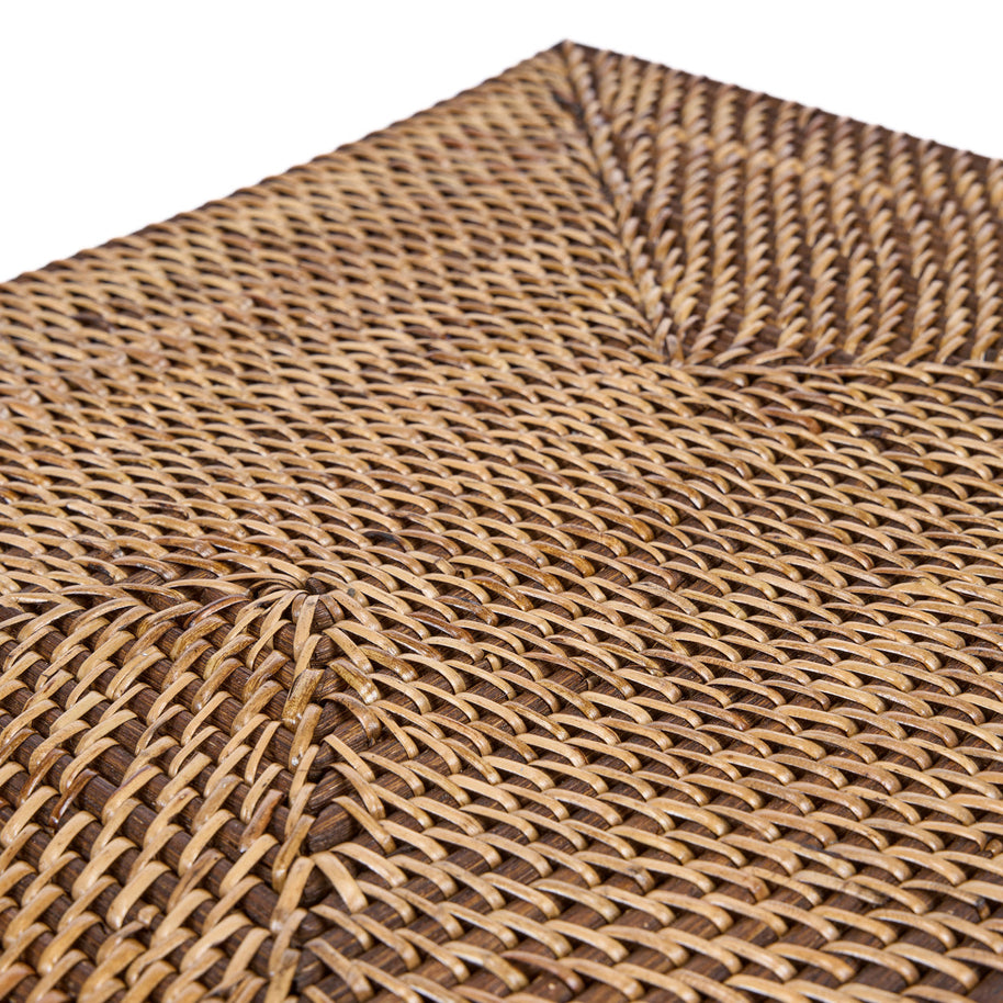De koloniale rechthoekige placemat - naturel bruin