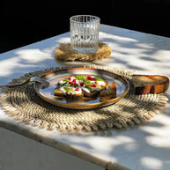 De zeegras schelp-placemat - naturel