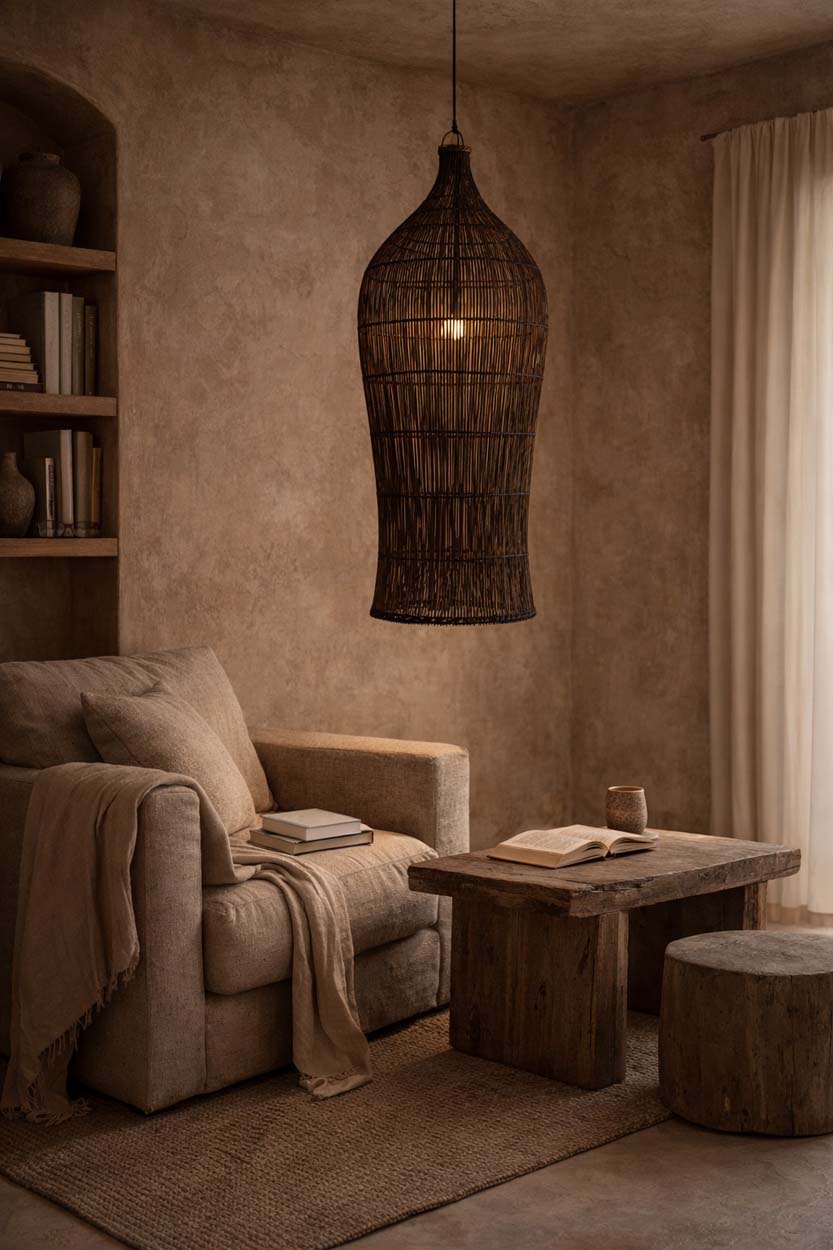 De Oasis Tower Hanglamp - Donker Walnoot - XL