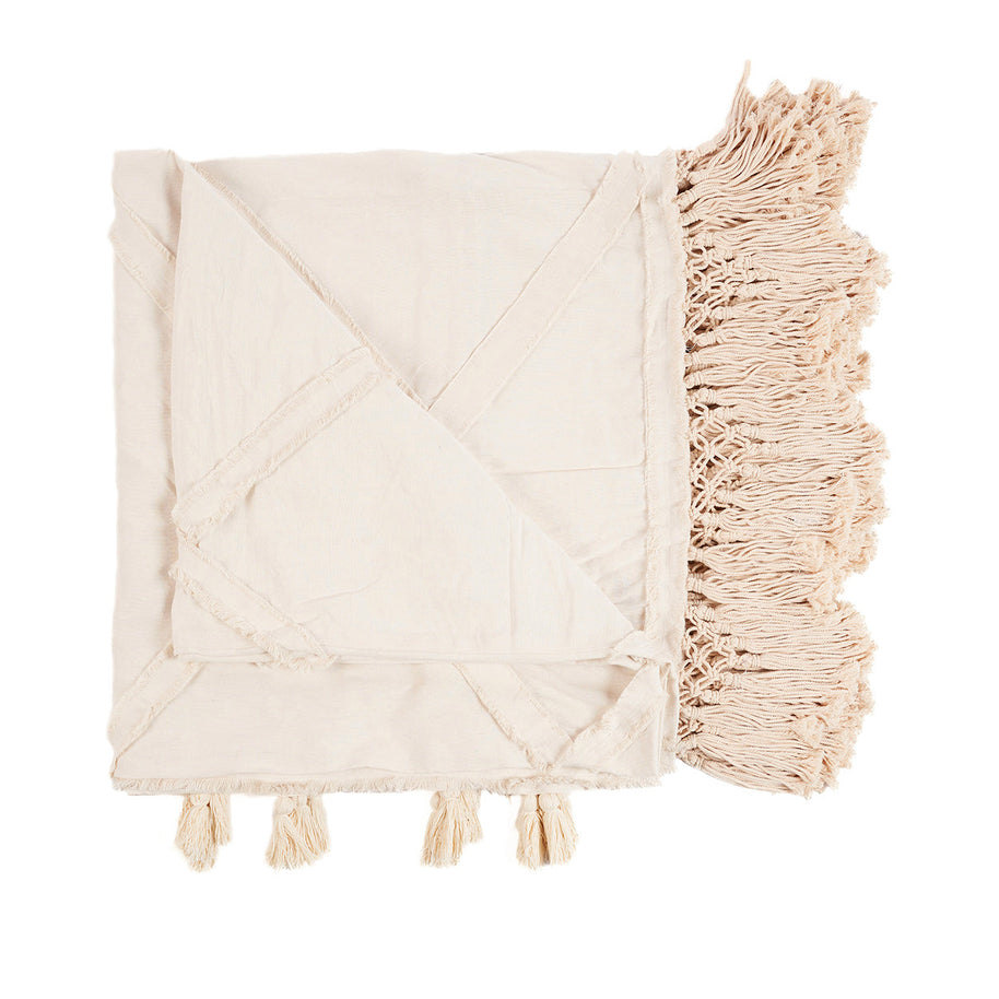 De Berber bedsprei - naturel