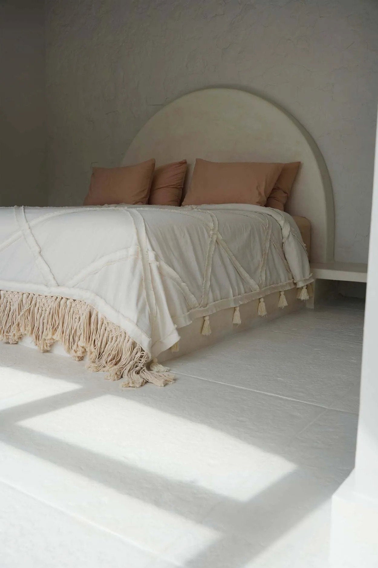 De Berber bedsprei - naturel