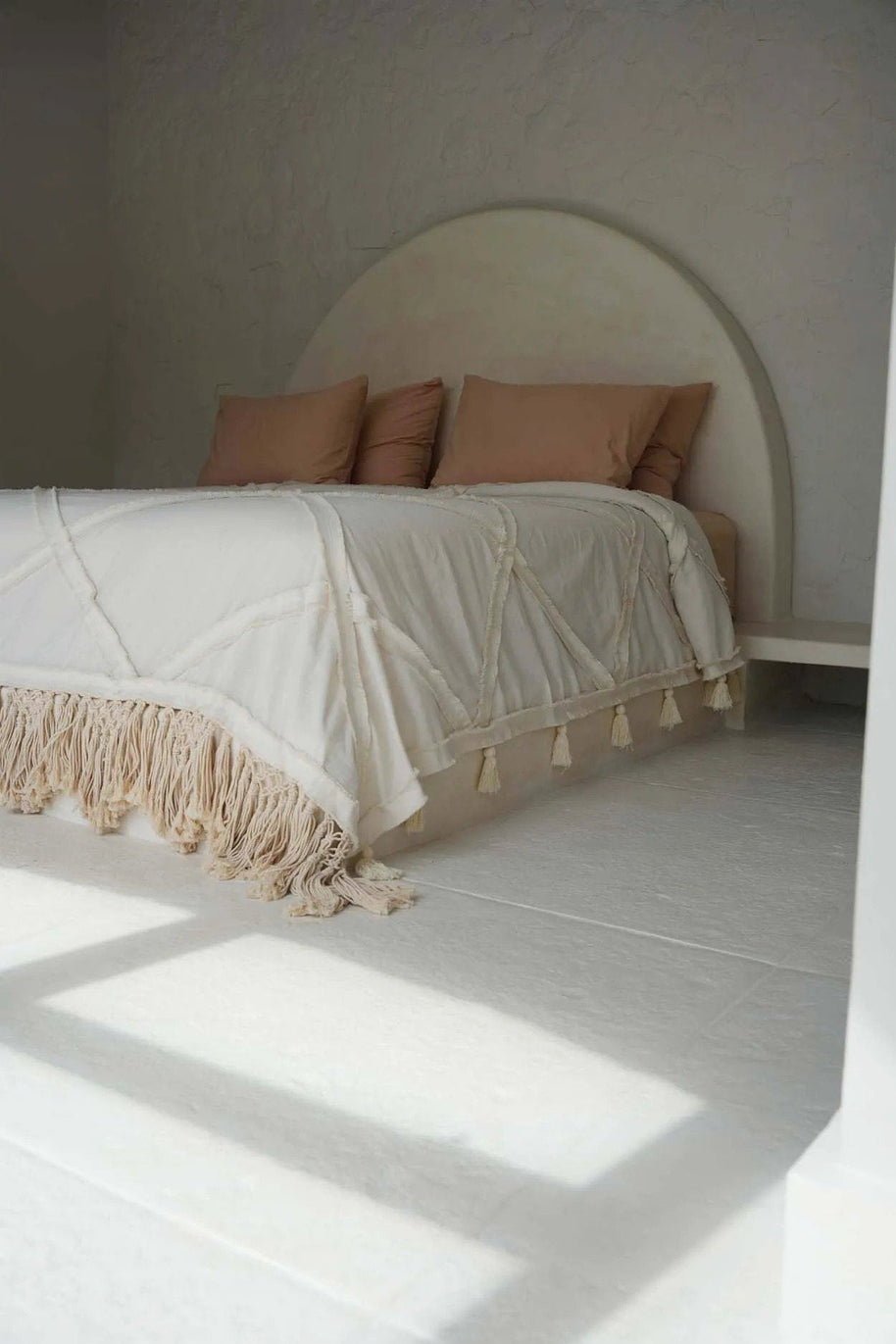 De Berber bedsprei - naturel