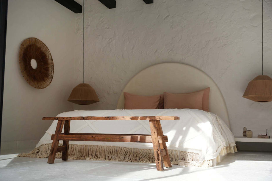 De Berber bedsprei - naturel