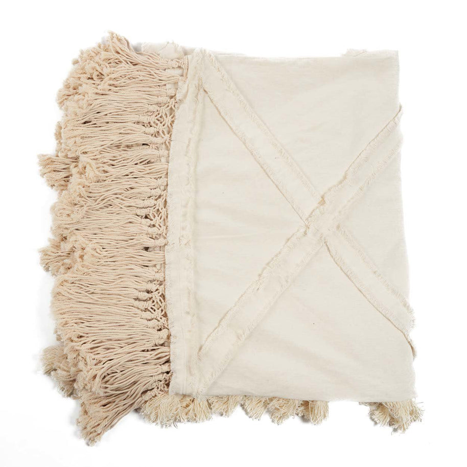 De Berber bedsprei - naturel