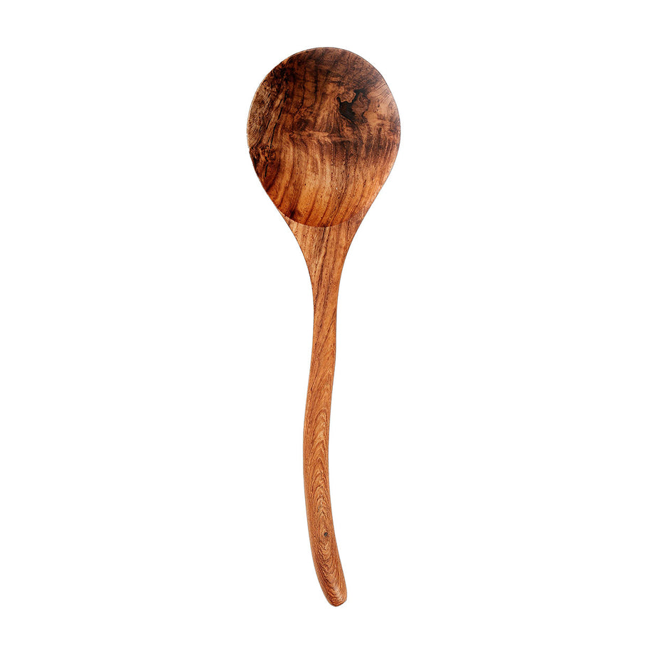 De teakhouten wortellepel - L