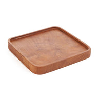 Het vierkante teakbord - naturel - XS