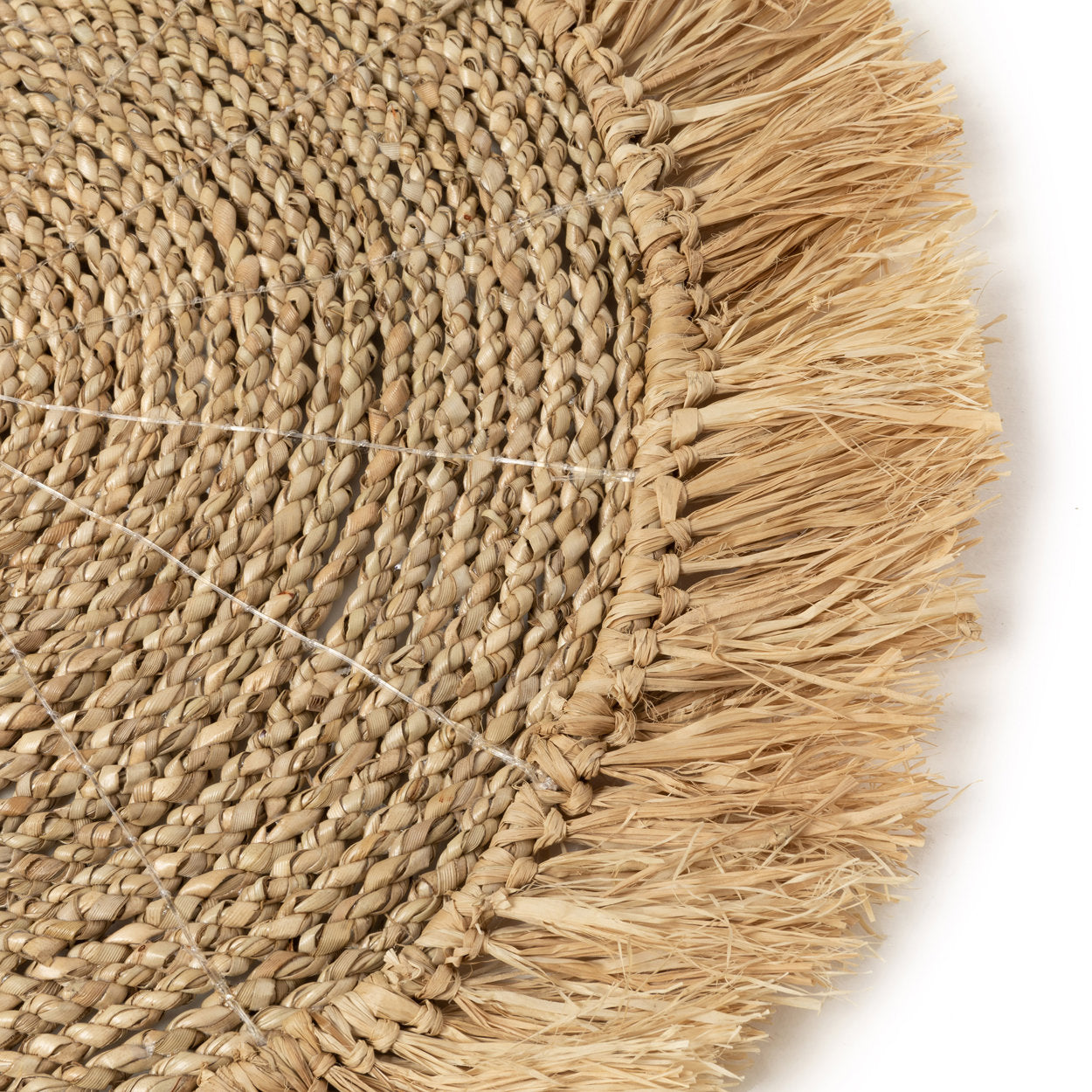 De zeegras-rafia placemat - naturel