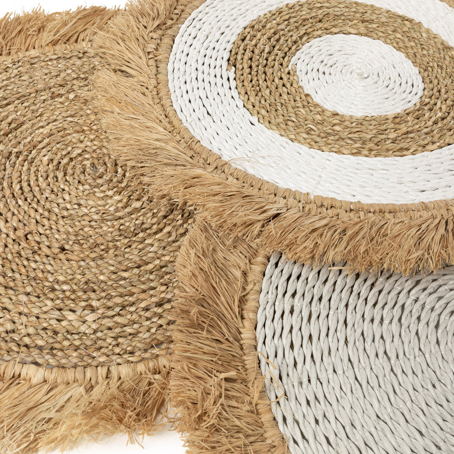 De zeegras-rafia placemat - naturel