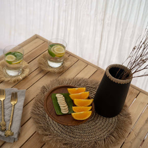 De zeegras-rafia placemat - naturel