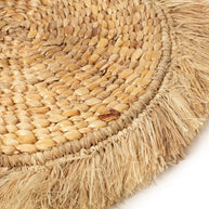De raffia-placemat van waterhyacint - naturel
