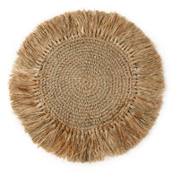 De gehaakte raffia placemat - naturel