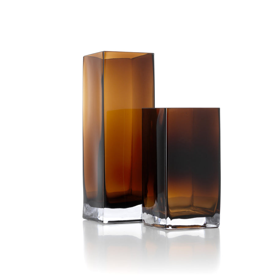 De Amber blokvormige vaas - Amber - S