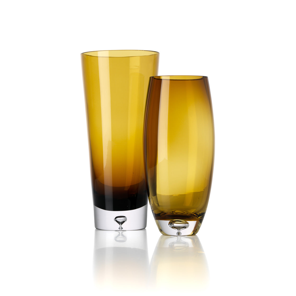 De Honinggloedvaas - bruin-goud - M