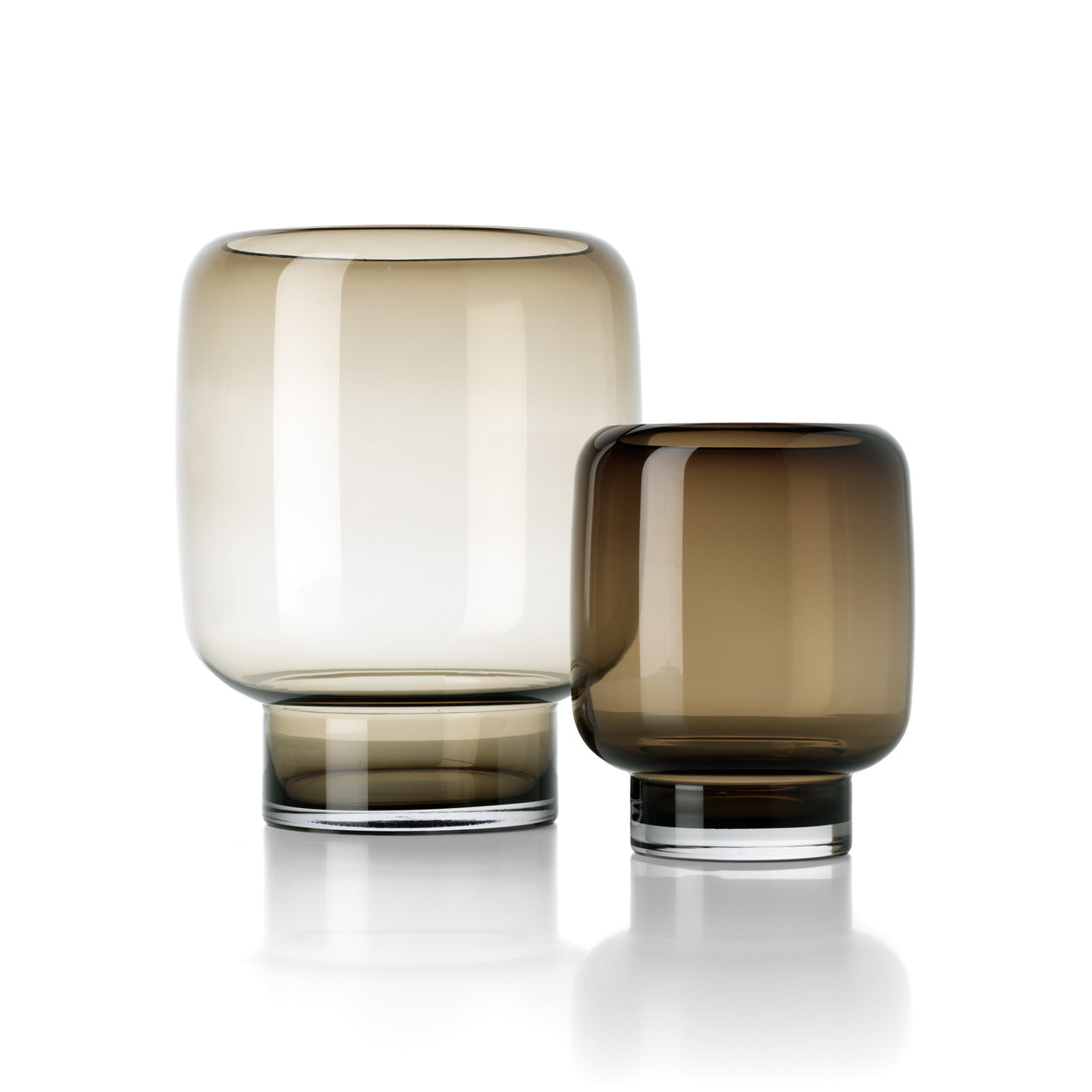 De Smoky Cube-vaas - Bruin - L