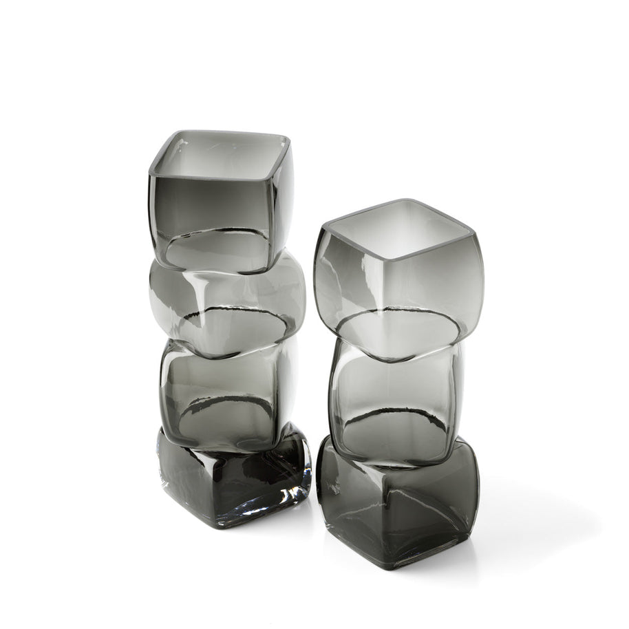 De Cubes Vaas - Donkergrijs - L