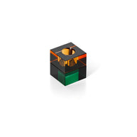 De Gem Blocks kandelaar - groen amber