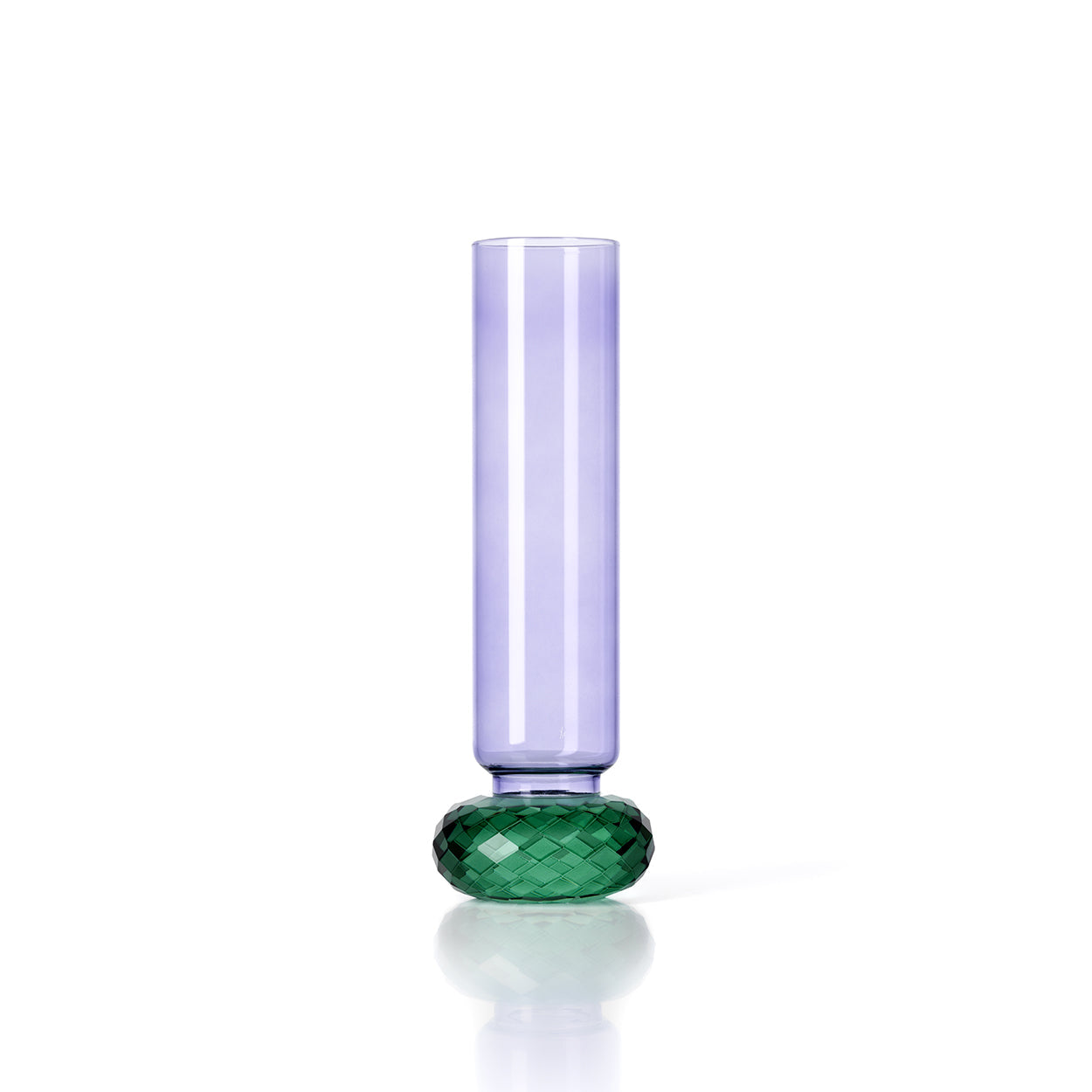 De violette kwartsvaas