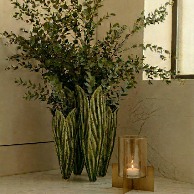 De Tulpbladvaas - Bosgroen