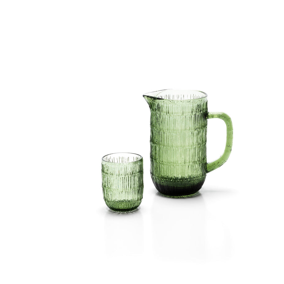 Het Moss Ripple waterglas - groen
