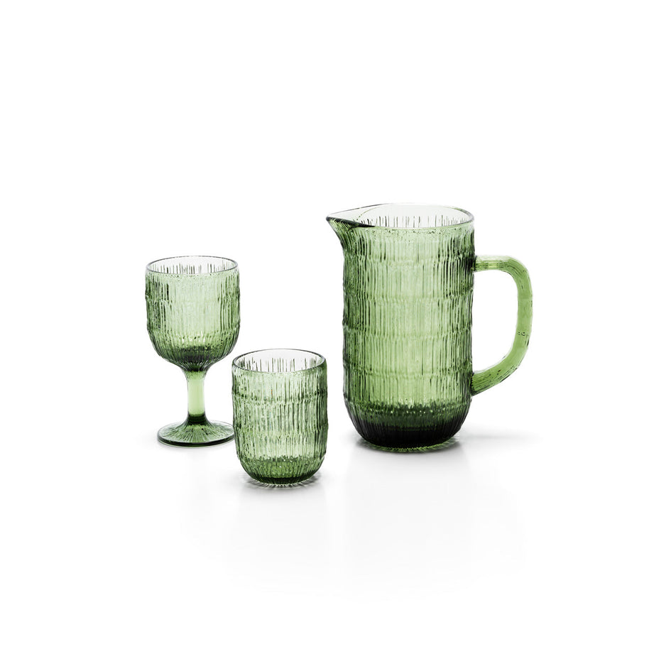 Het Moss Ripple waterglas - groen