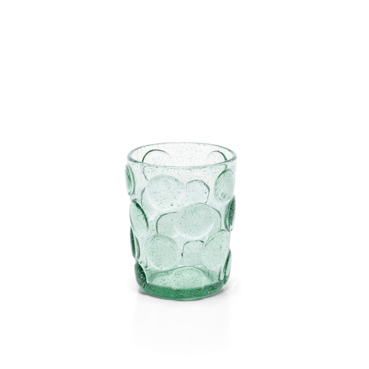 Het geëtste stippen waterglas - aqua
